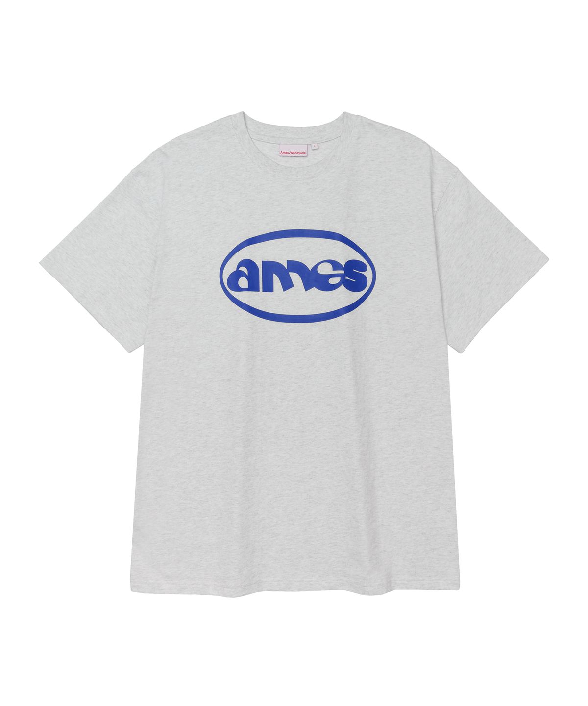 아메스 월드와이드(AMES-WORLDWIDE) AMES CIRCLE LOGO SYMBOL TEE LIGHT GREY