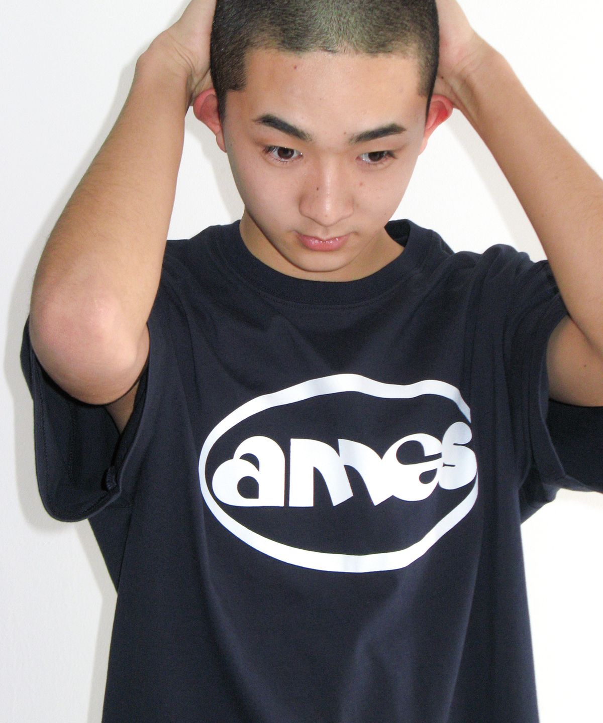 아메스 월드와이드(AMES-WORLDWIDE) AMES CIRCLE LOGO SYMBOL TEE NAVY
