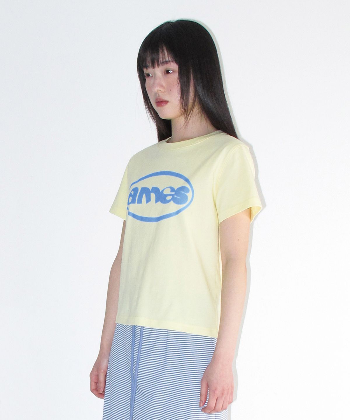아메스 월드와이드(AMES-WORLDWIDE) AMES CIRCLE LOGO SYMBOL TEE YELLOW