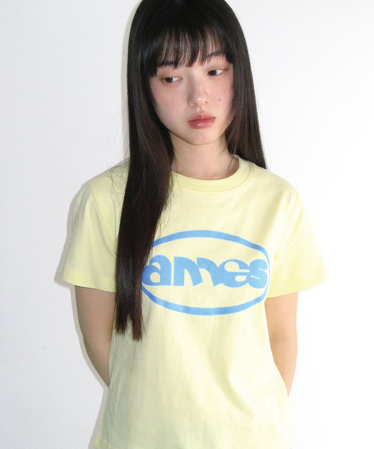 아메스 월드와이드(AMES-WORLDWIDE) AMES CIRCLE LOGO SYMBOL TEE YELLOW