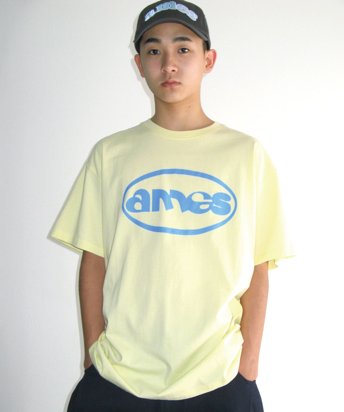 아메스 월드와이드(AMES-WORLDWIDE) AMES CIRCLE LOGO SYMBOL TEE YELLOW
