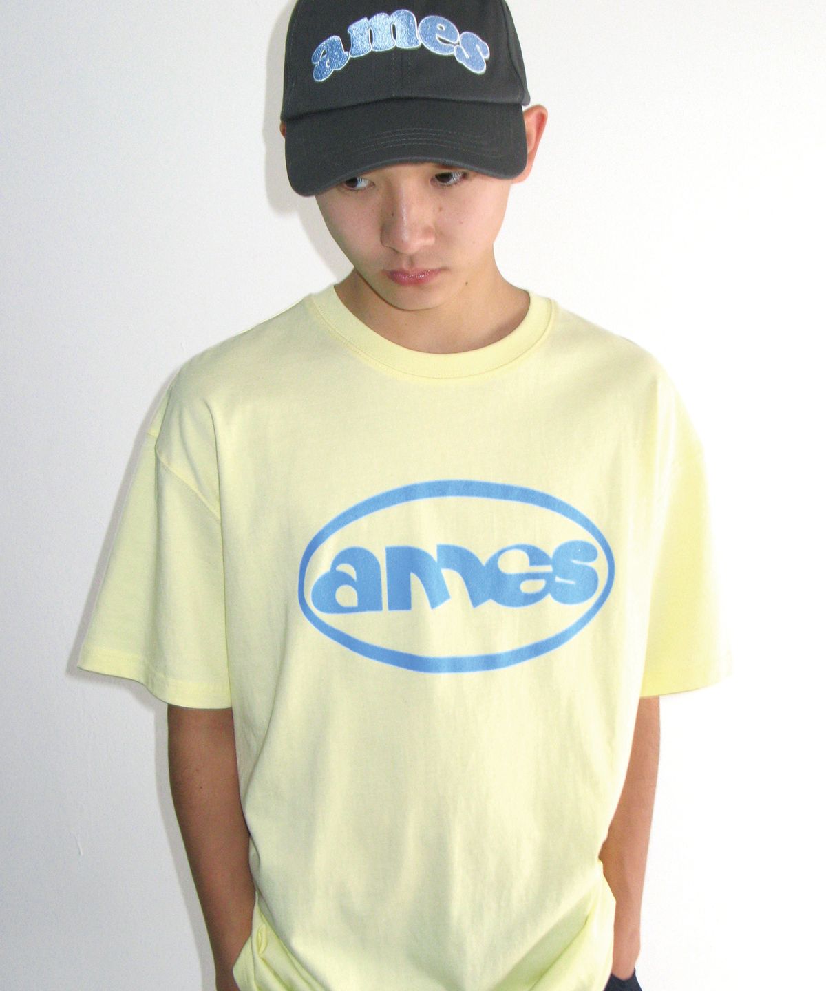 아메스 월드와이드(AMES-WORLDWIDE) AMES CIRCLE LOGO SYMBOL TEE YELLOW