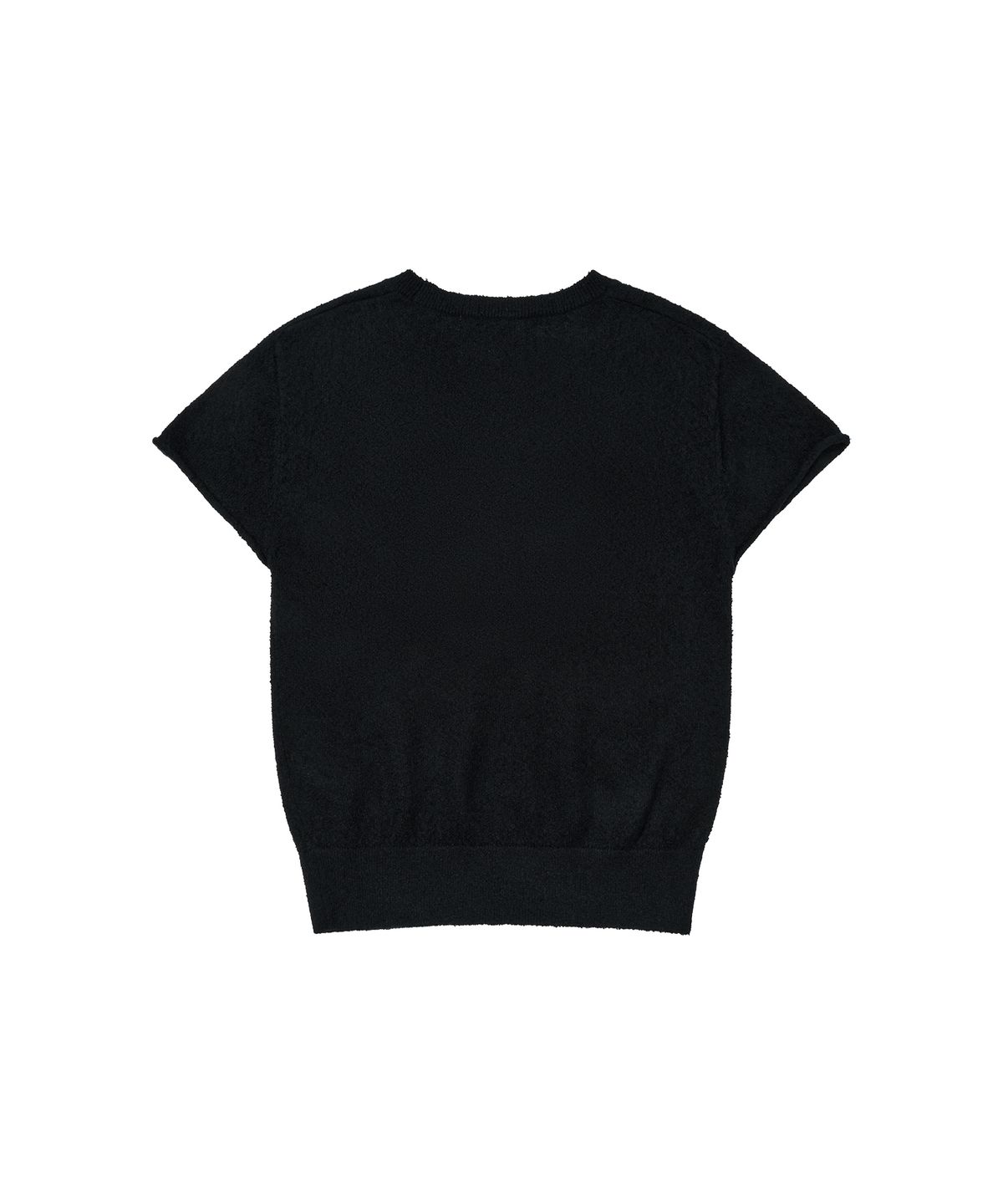 아메스 월드와이드(AMES-WORLDWIDE) HEART SHORT SLEEVE KNIT BLACK