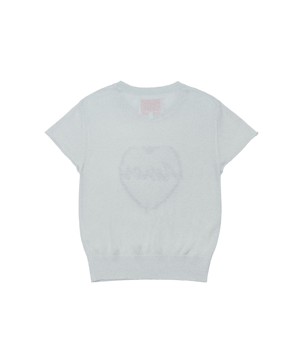 아메스 월드와이드(AMES-WORLDWIDE) HEART SHORT SLEEVE KNIT BLUE