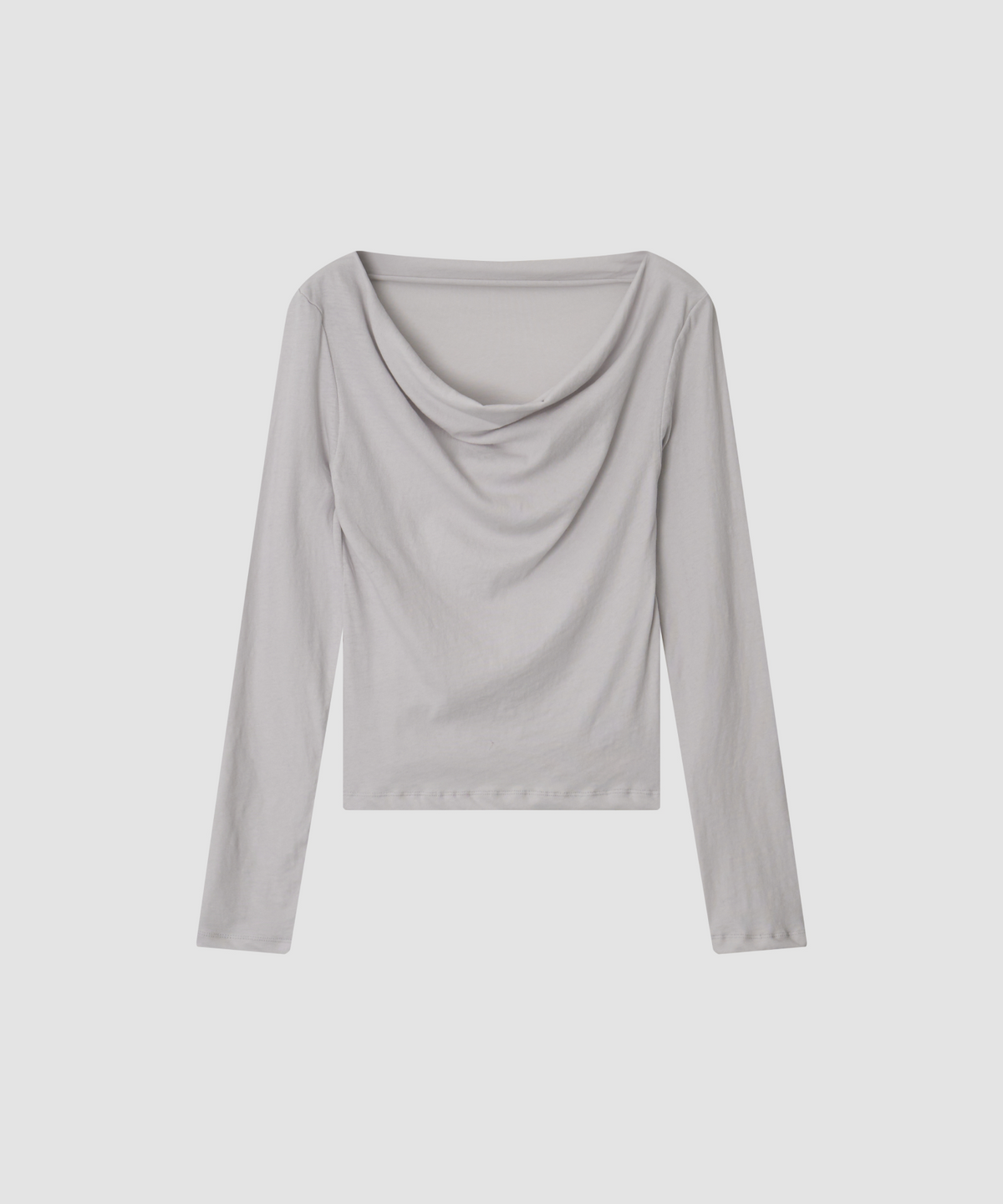 더 릴(THE LILLE) Flow Cotton Drape T_Light Gray