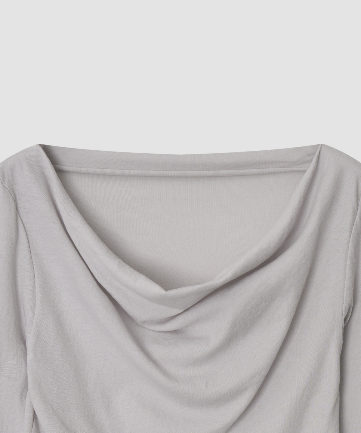 더 릴(THE LILLE) Flow Cotton Drape T_Light Gray