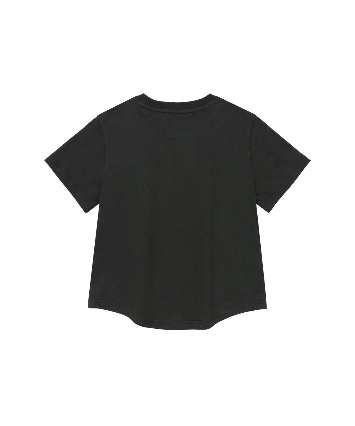 아메스 월드와이드(AMES-WORLDWIDE) SHINING AMES ROUND HEM CROP TEE CHARCOAL