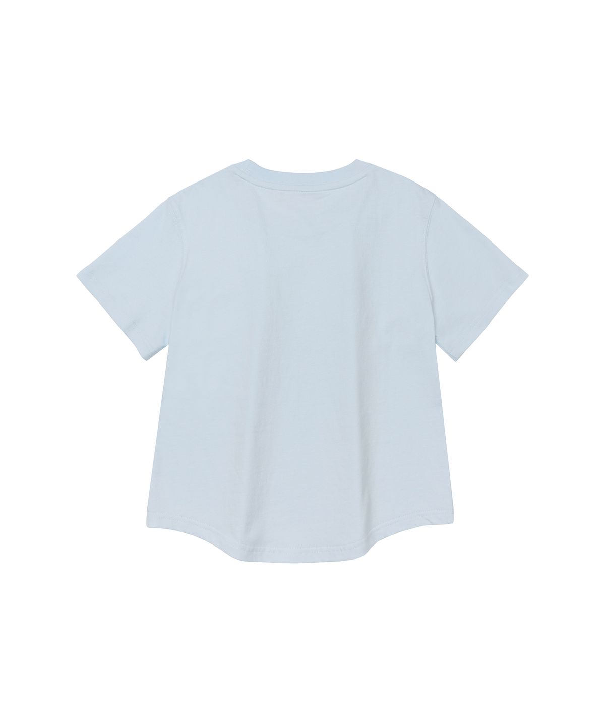 아메스 월드와이드(AMES-WORLDWIDE) SHINING AMES ROUND HEM CROP TEE BLUE