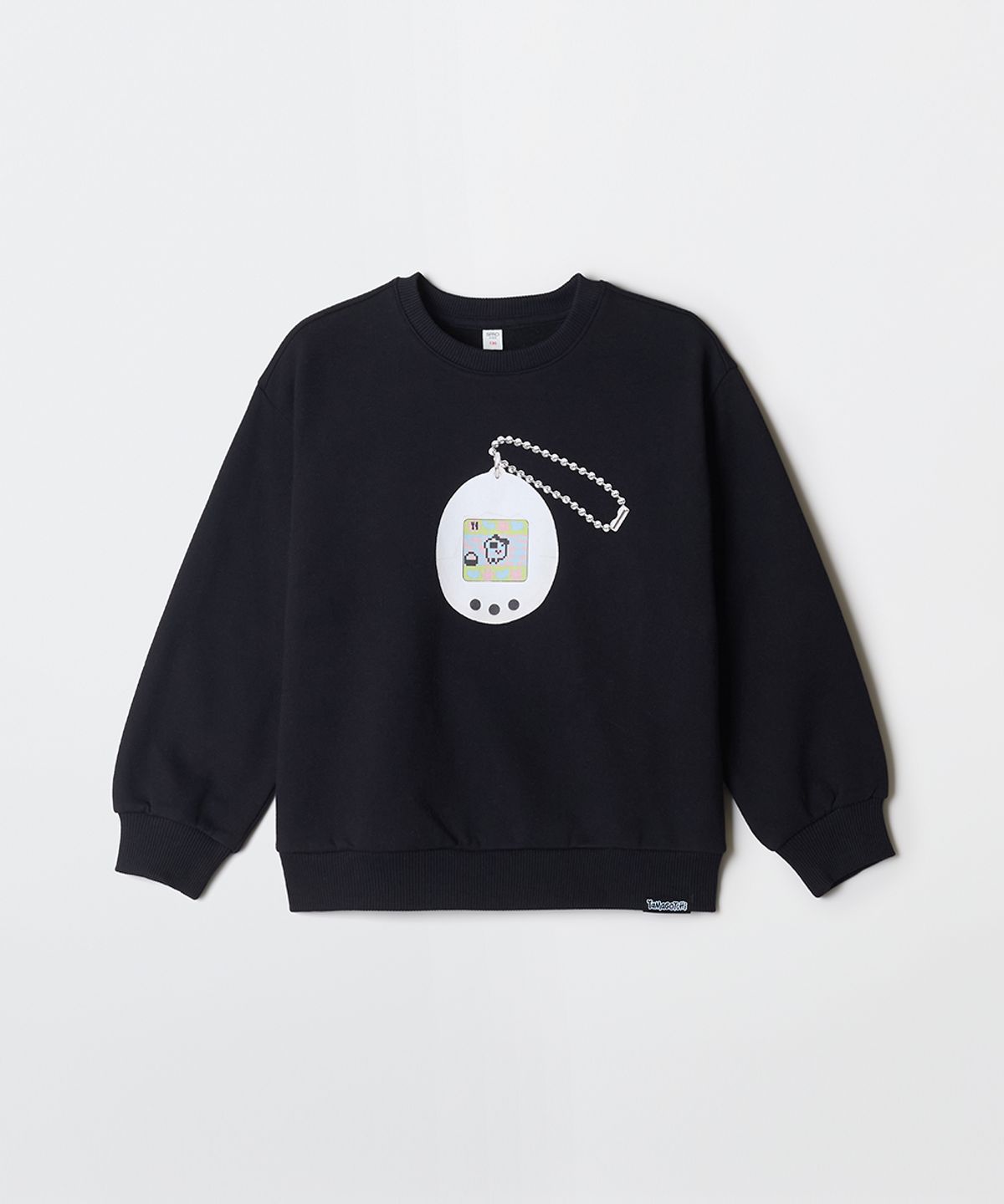 스파오 키즈(SPAO KIDS) [키즈] (다마고치) 스웨트셔츠 (기모)(BLACK)_SPMWF4TKU2