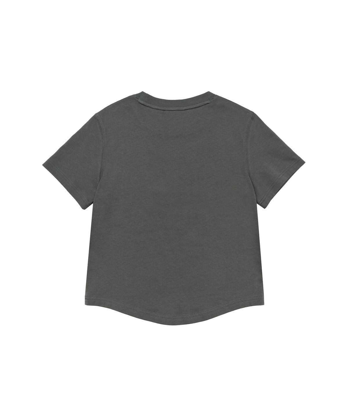 아메스 월드와이드(AMES-WORLDWIDE) ROUND HEM CROP TEE LIGHT CHARCOAL