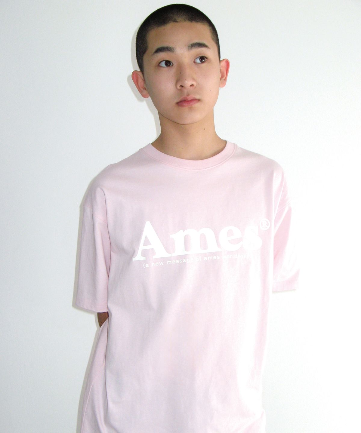 아메스 월드와이드(AMES-WORLDWIDE) BASIC LOGO TEE PINK