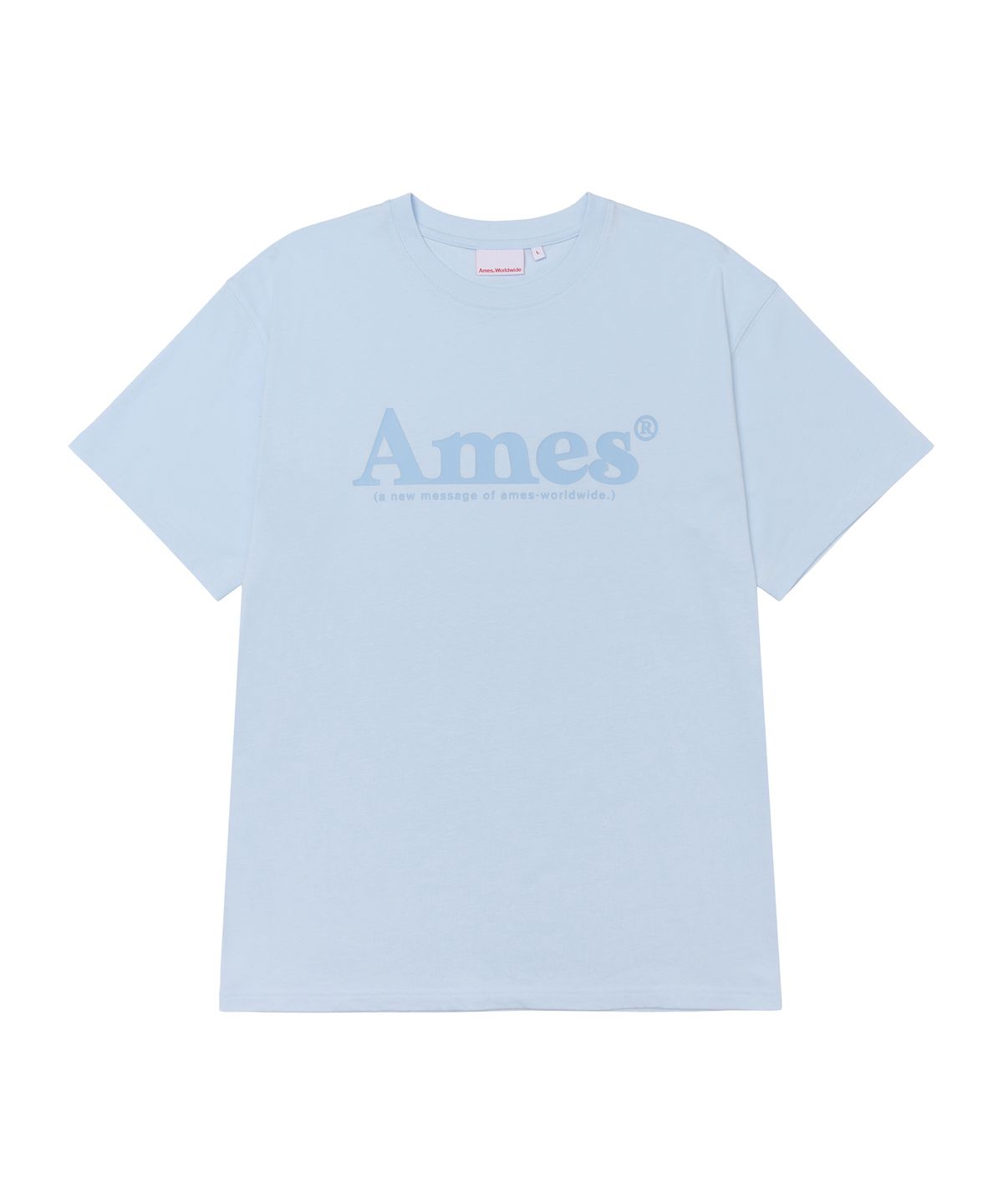 아메스 월드와이드(AMES-WORLDWIDE) BASIC LOGO TEE SKY BLUE