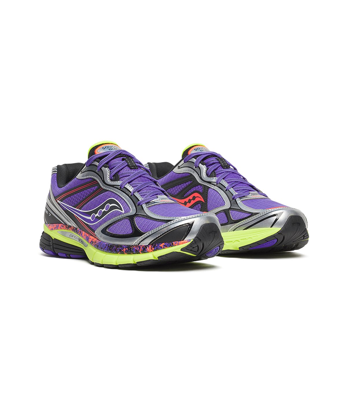 써코니(SAUCONY) (공용) 프로그리드 가이드 7 - 퍼플:시트론 / S70995-2