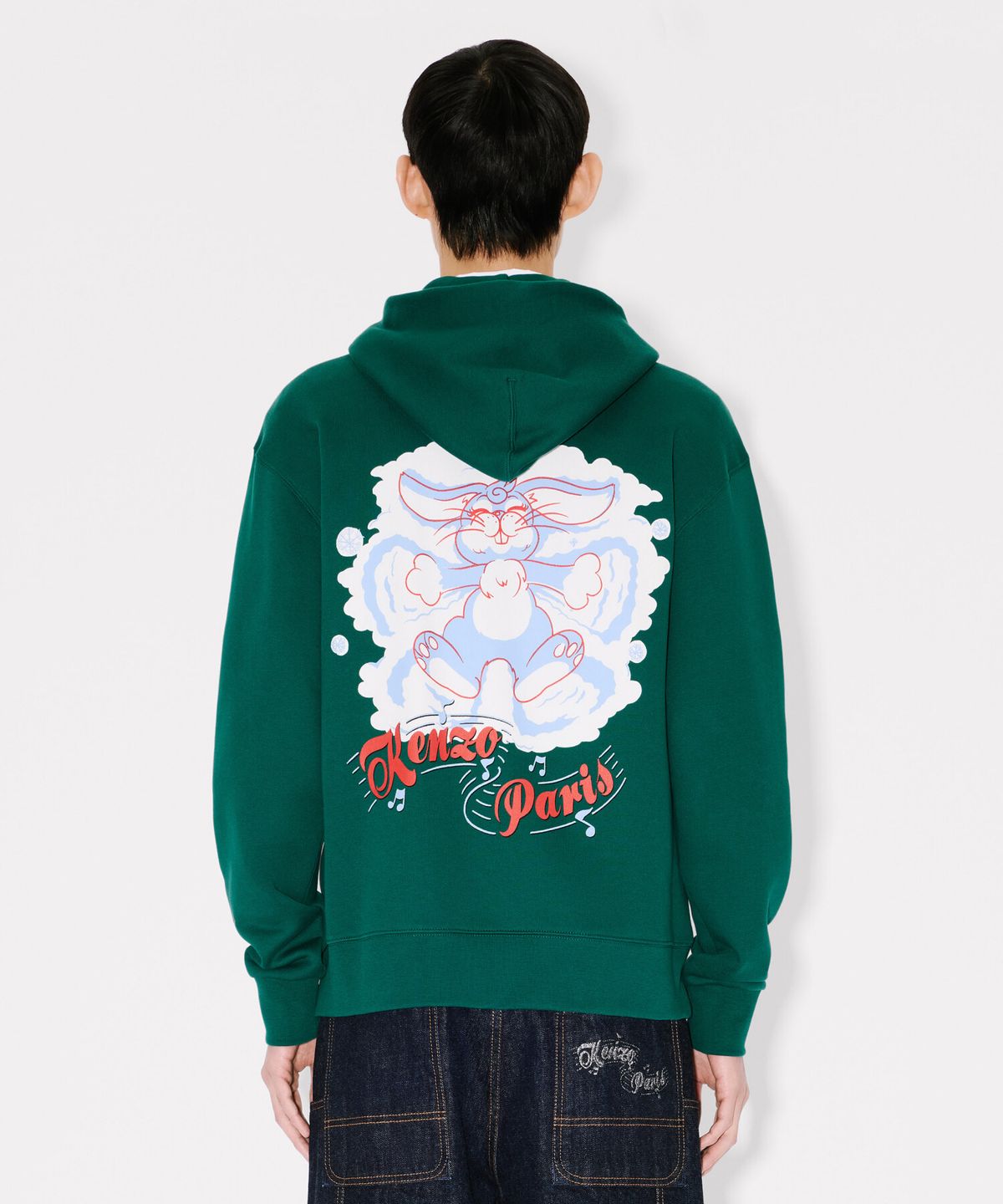 겐조(KENZO) 남성 겐조 윈터 홀리데이 클래식 집 업 후디_K265AMWH02GNX