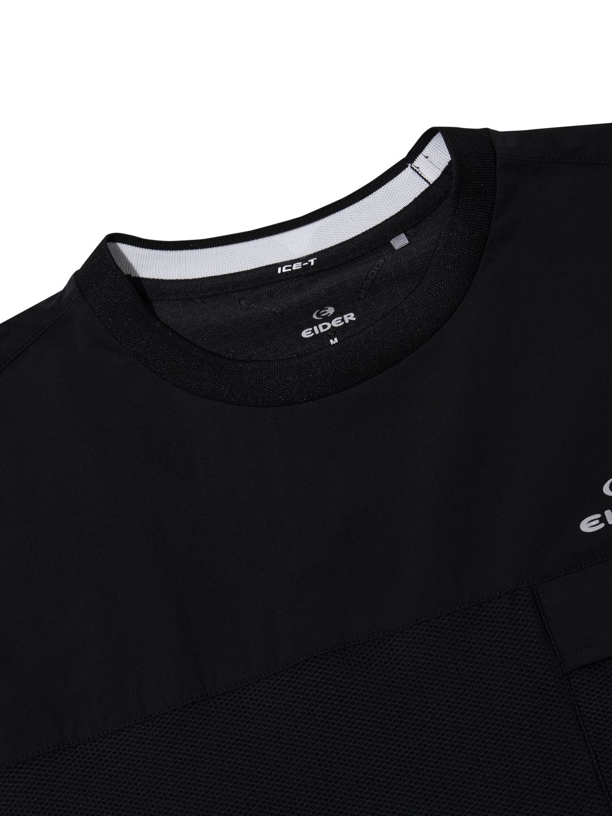 아이더(EIDER) ON THE ROCK (온더락) 남성 하이브리드 반팔 라운드 티셔츠_Black