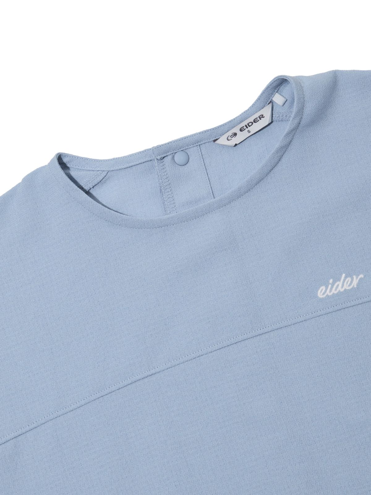 아이더(EIDER) TECH LINEN (테크 린넨) 여성 우븐 반팔 라운드 티셔츠_Sky Blue