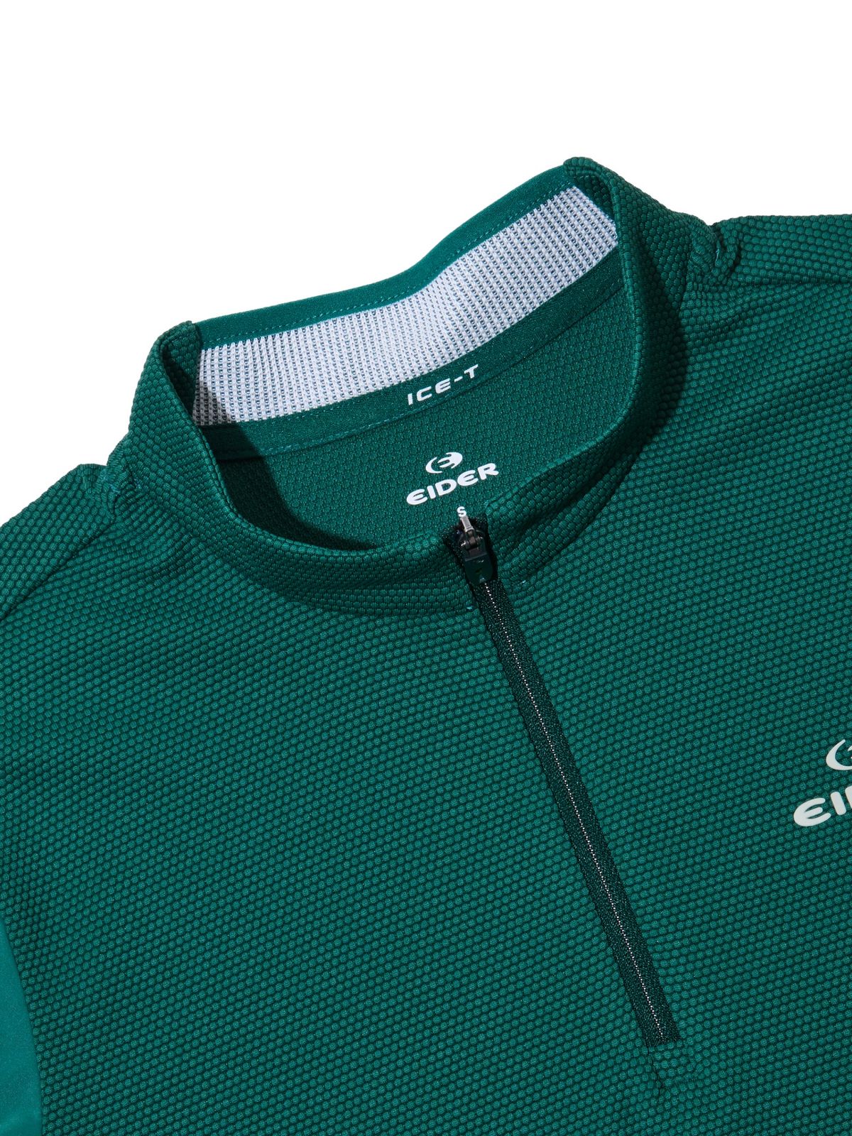 아이더(EIDER) ICE-T (아이스티) 여성 버블 긴팔 짚업 티셔츠_Dark Green
