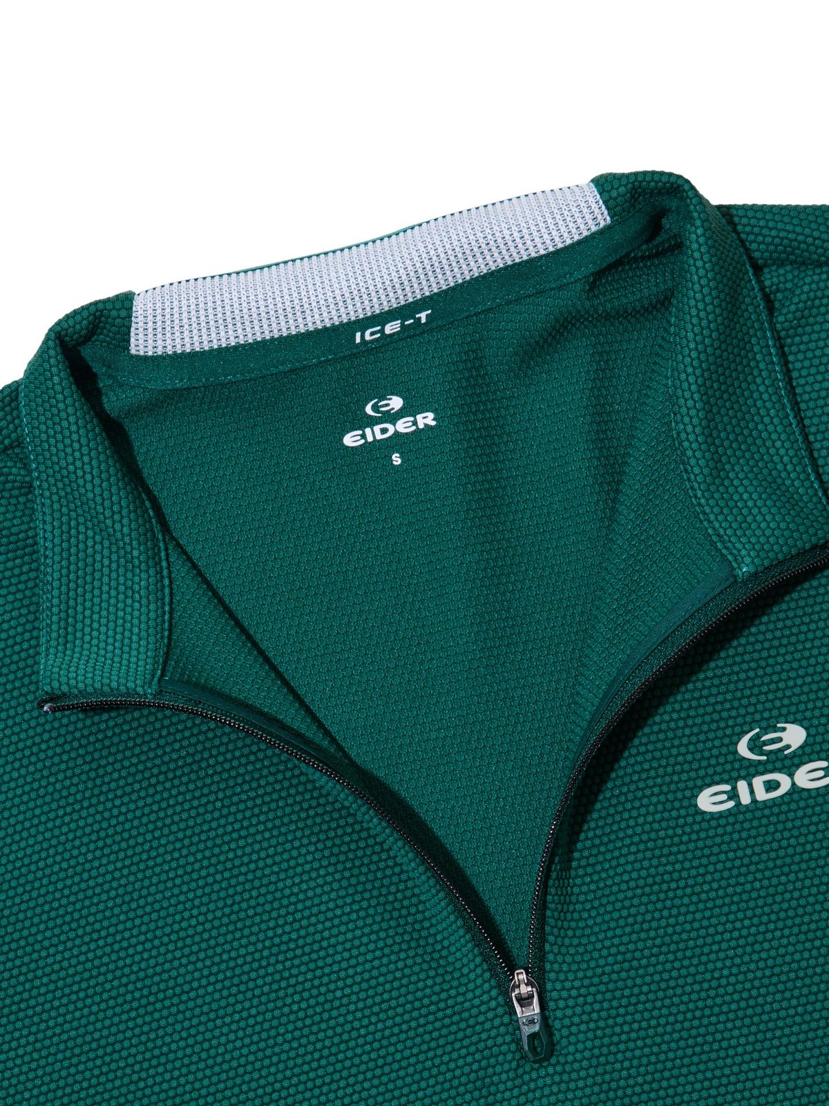 아이더(EIDER) ICE-T (아이스티) 여성 버블 긴팔 짚업 티셔츠_Dark Green