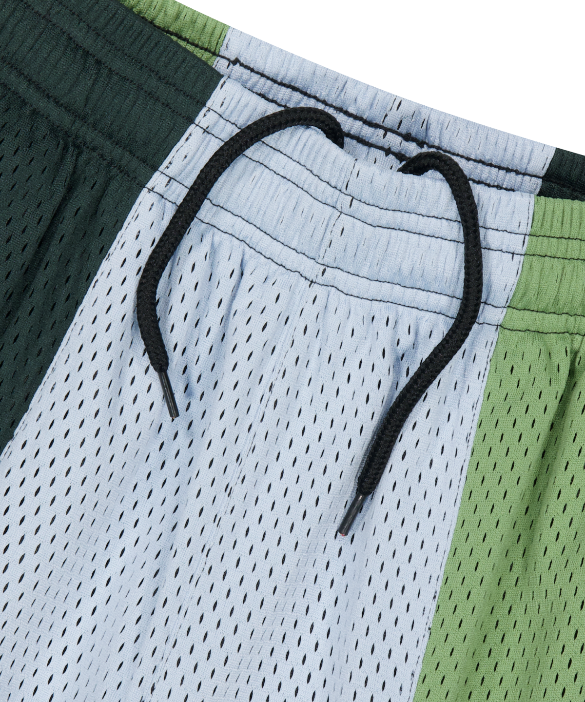 위캔더스(WKNDRS) PATCHWORK MESH SHORTS (D.MIX)