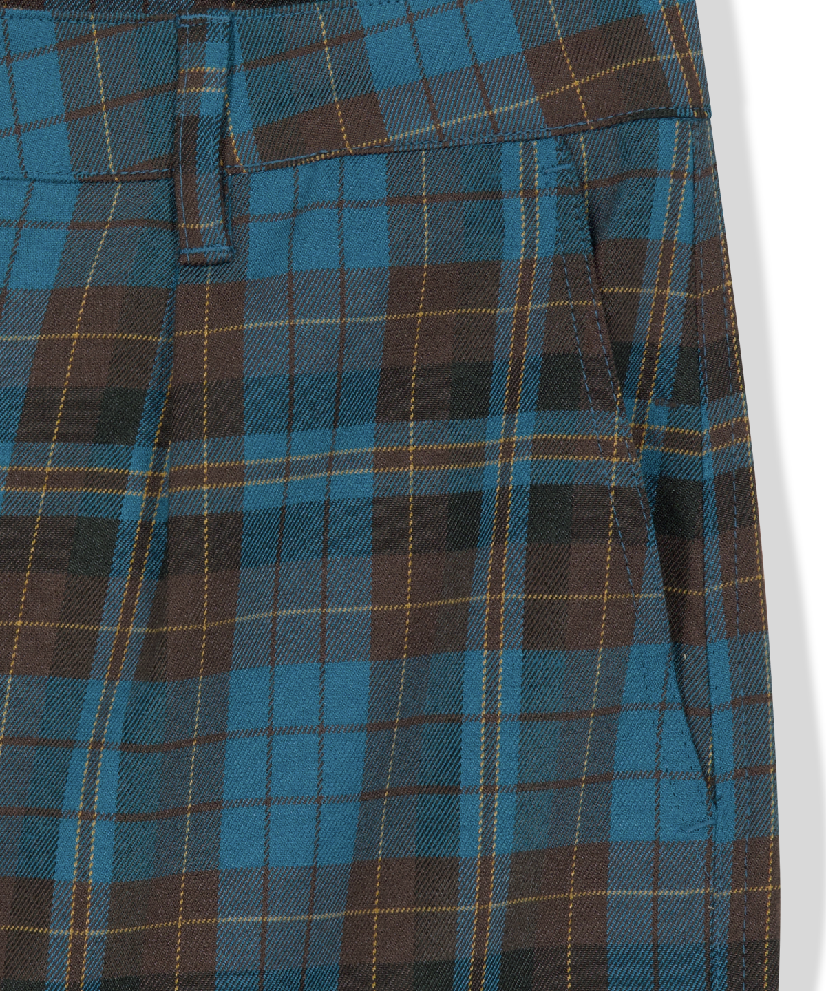 위캔더스(WKNDRS) PLAID EASY SHORTS (BLUE)