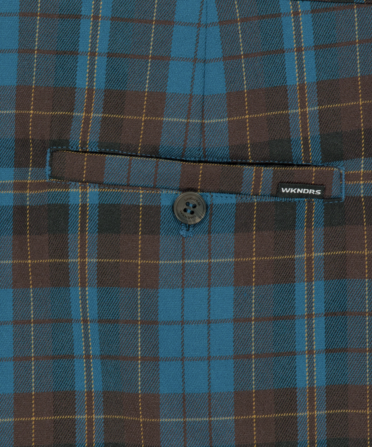 위캔더스(WKNDRS) PLAID EASY SHORTS (BLUE)