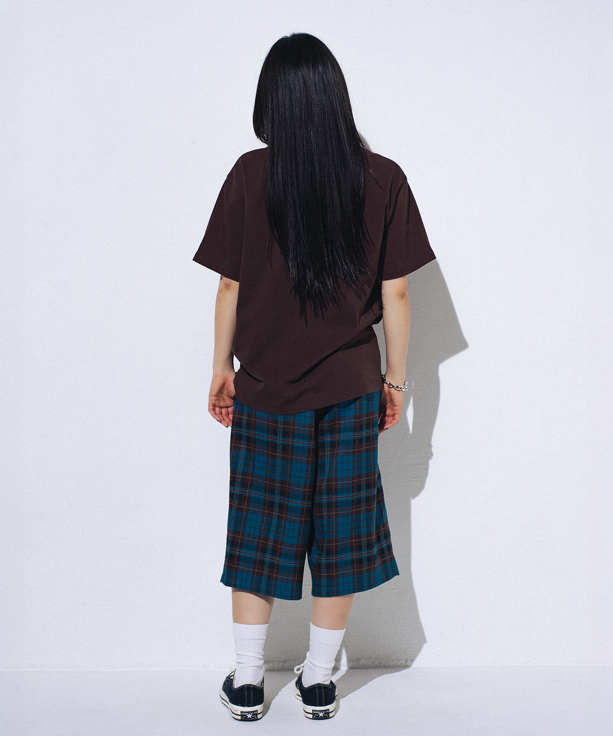 위캔더스(WKNDRS) PLAID EASY SHORTS (BLUE)