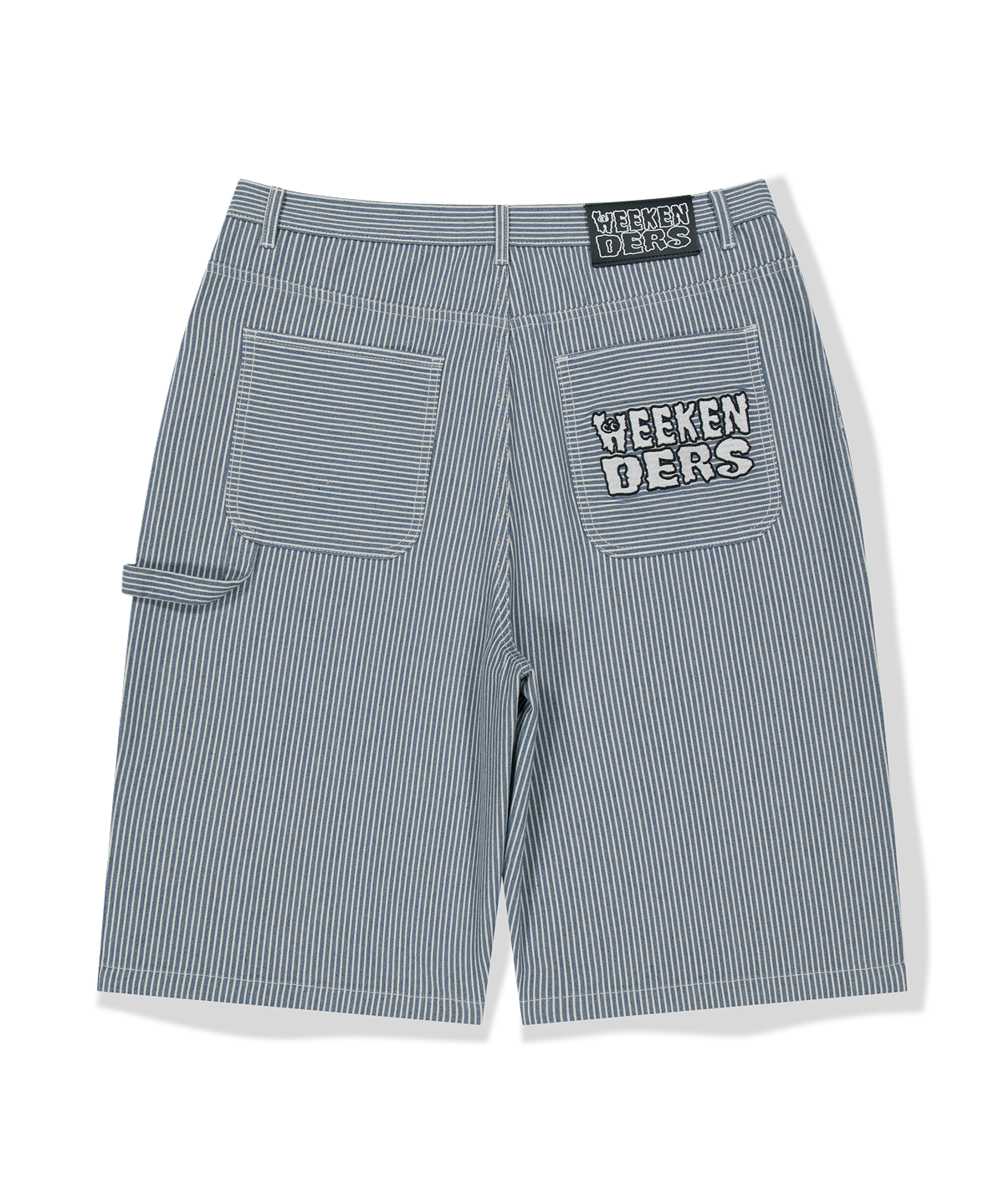 위캔더스(WKNDRS) PINSTRIPE SHORTS (L.BLUE)
