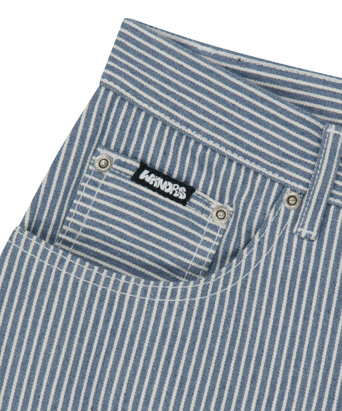 위캔더스(WKNDRS) PINSTRIPE SHORTS (L.BLUE)