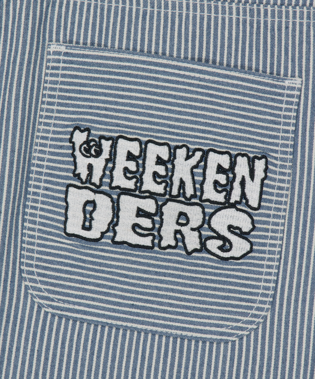 위캔더스(WKNDRS) PINSTRIPE SHORTS (L.BLUE)