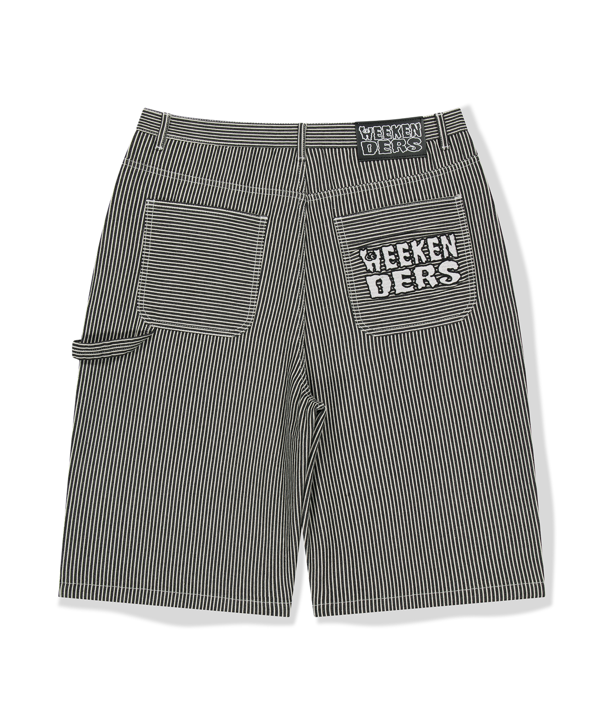 위캔더스(WKNDRS) PINSTRIPE SHORTS (BLACK)