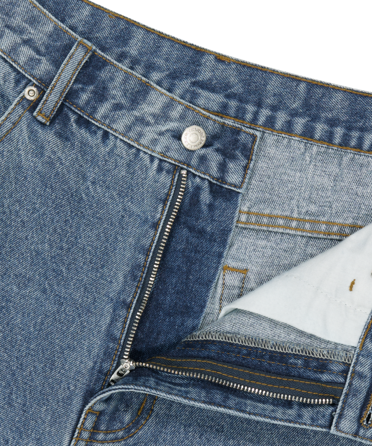 위캔더스(WKNDRS) G-LOGO DENIM SHORTS (DENIM)