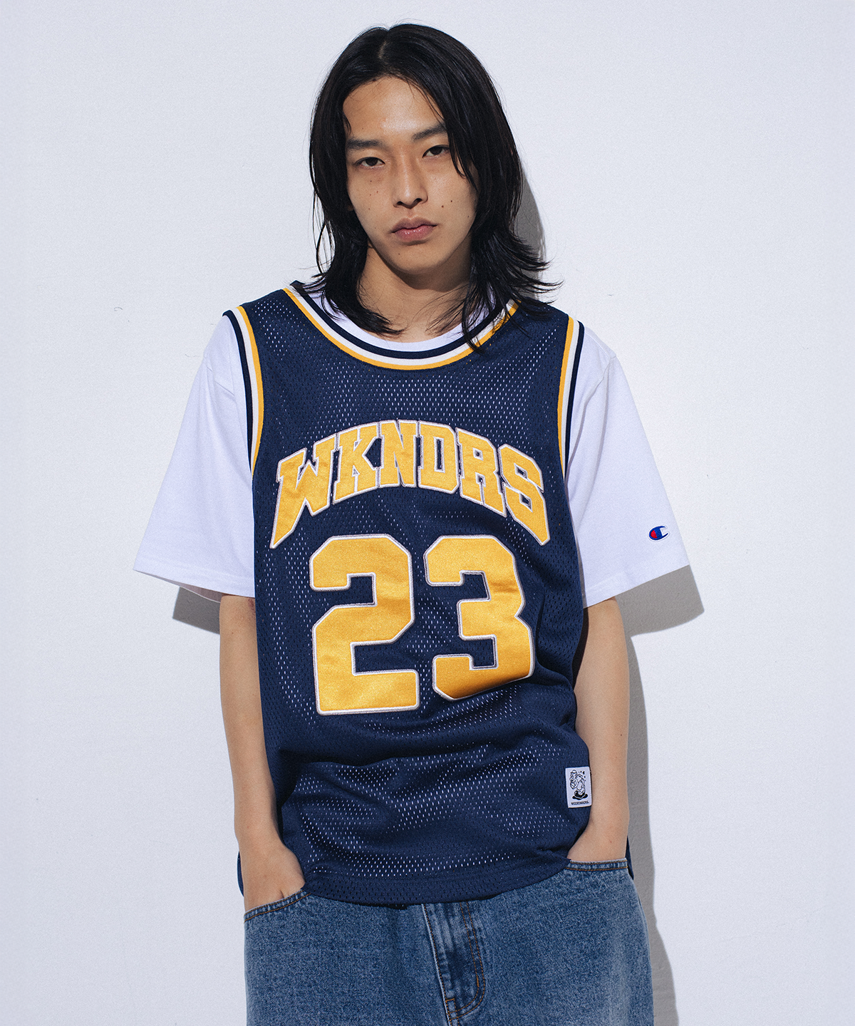 위캔더스(WKNDRS) OG BASKETBALL JERSEY (NAVY)