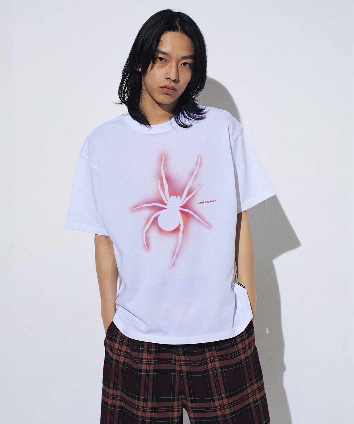 위캔더스(WKNDRS) SPIDER T-SHIRT (WHITE)