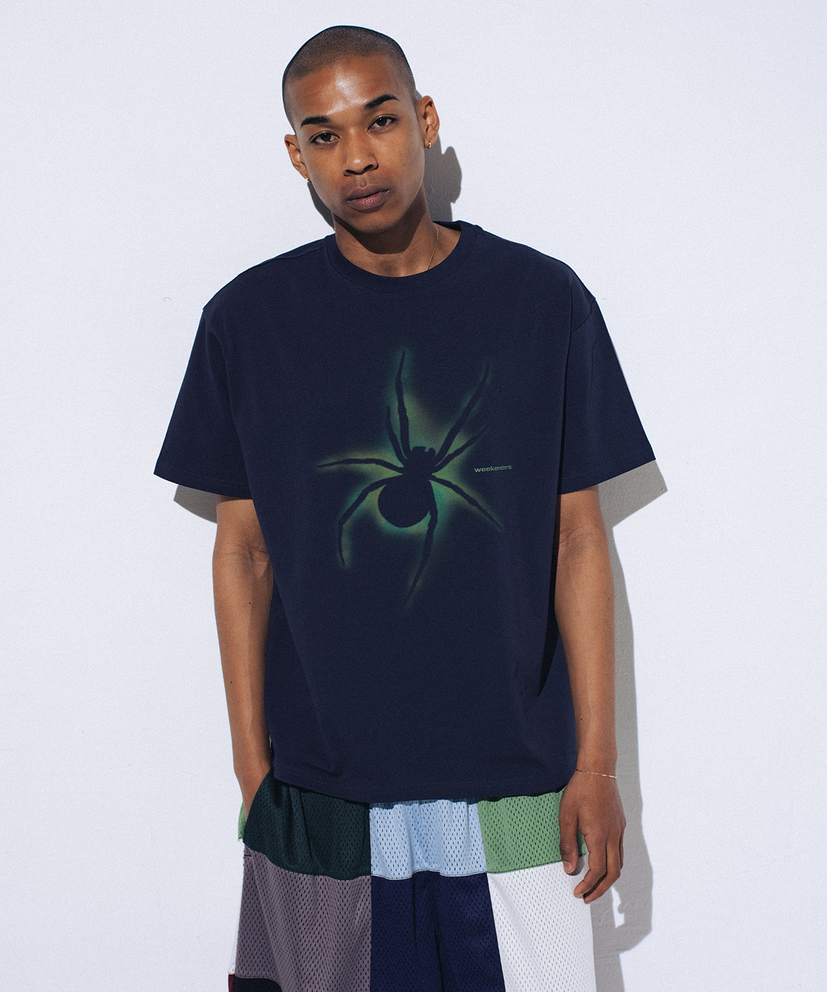 위캔더스(WKNDRS) SPIDER T-SHIRT (NAVY)