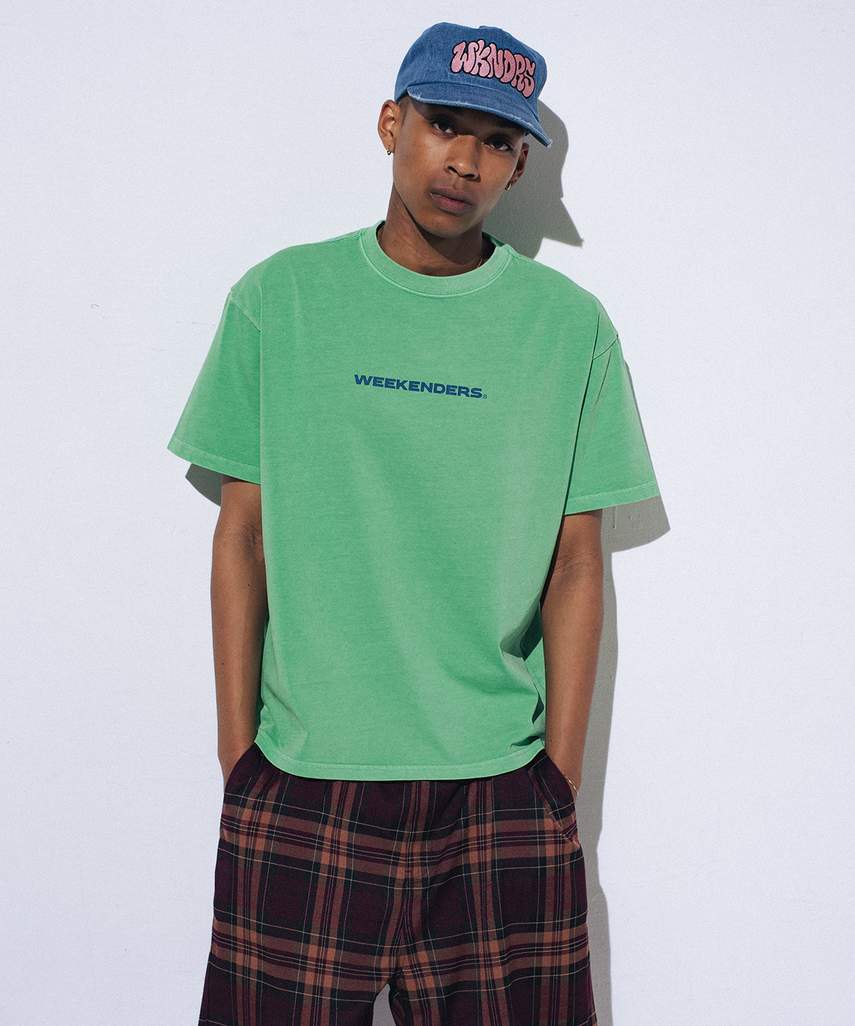 위캔더스(WKNDRS) B-LOGO T-SHIRT (GREEN)