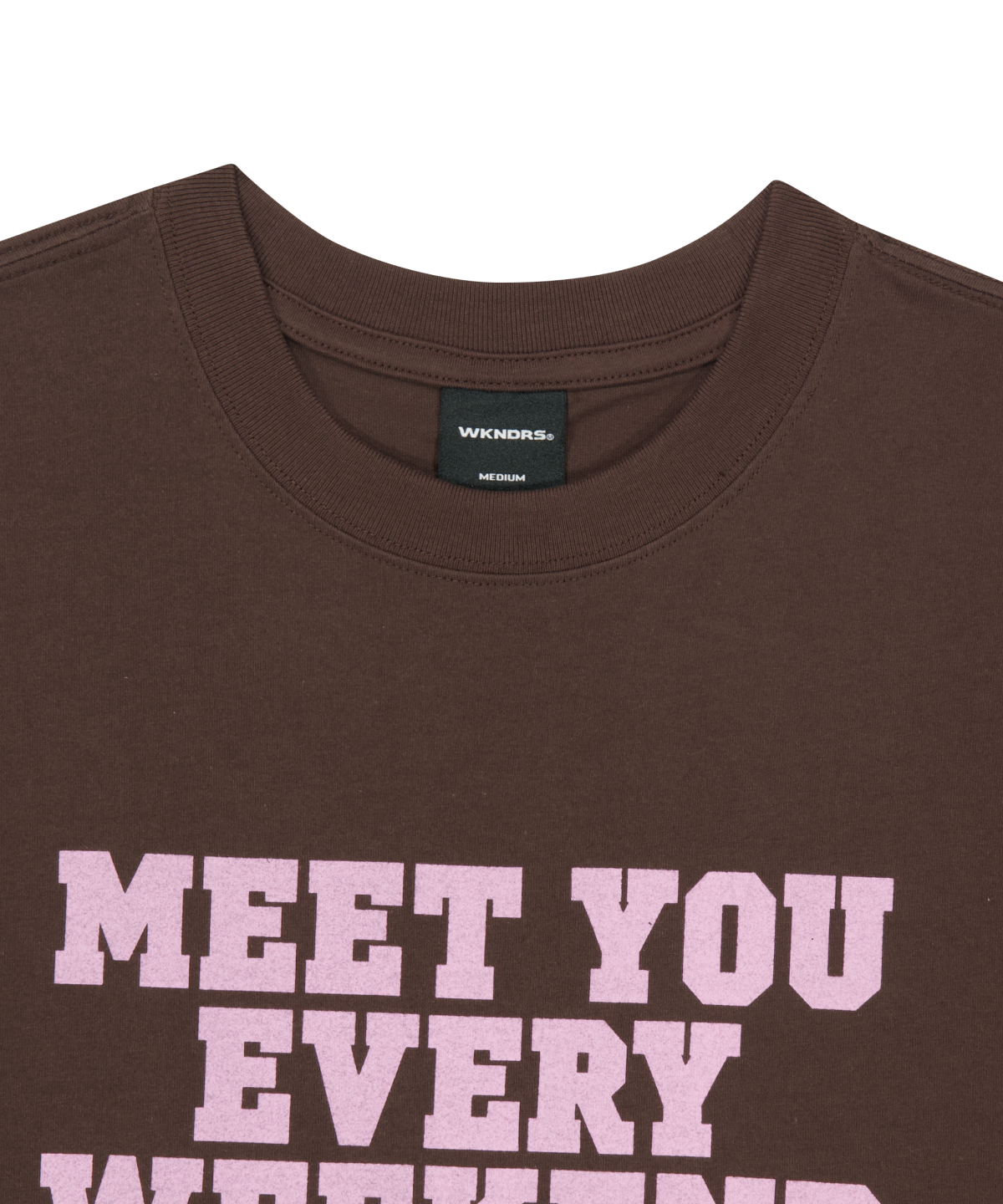 위캔더스(WKNDRS) WEEKEND T-SHIRT (BROWN)