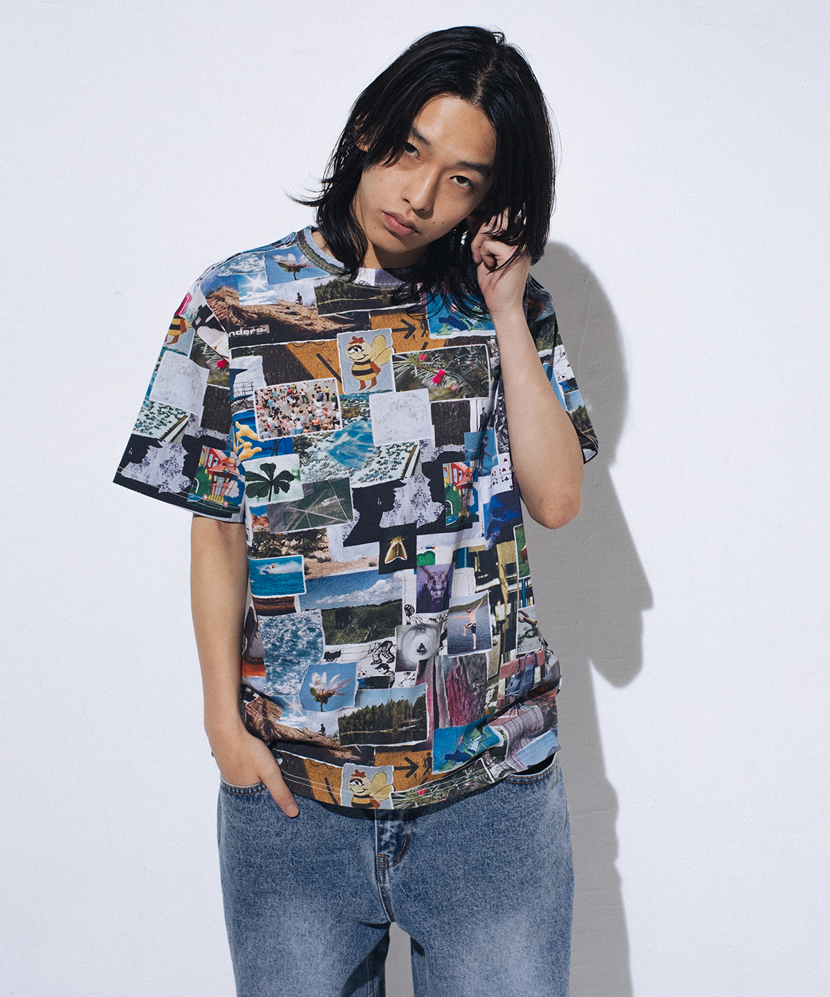 위캔더스(WKNDRS) COLLAGE T-SHIRT (MIX)