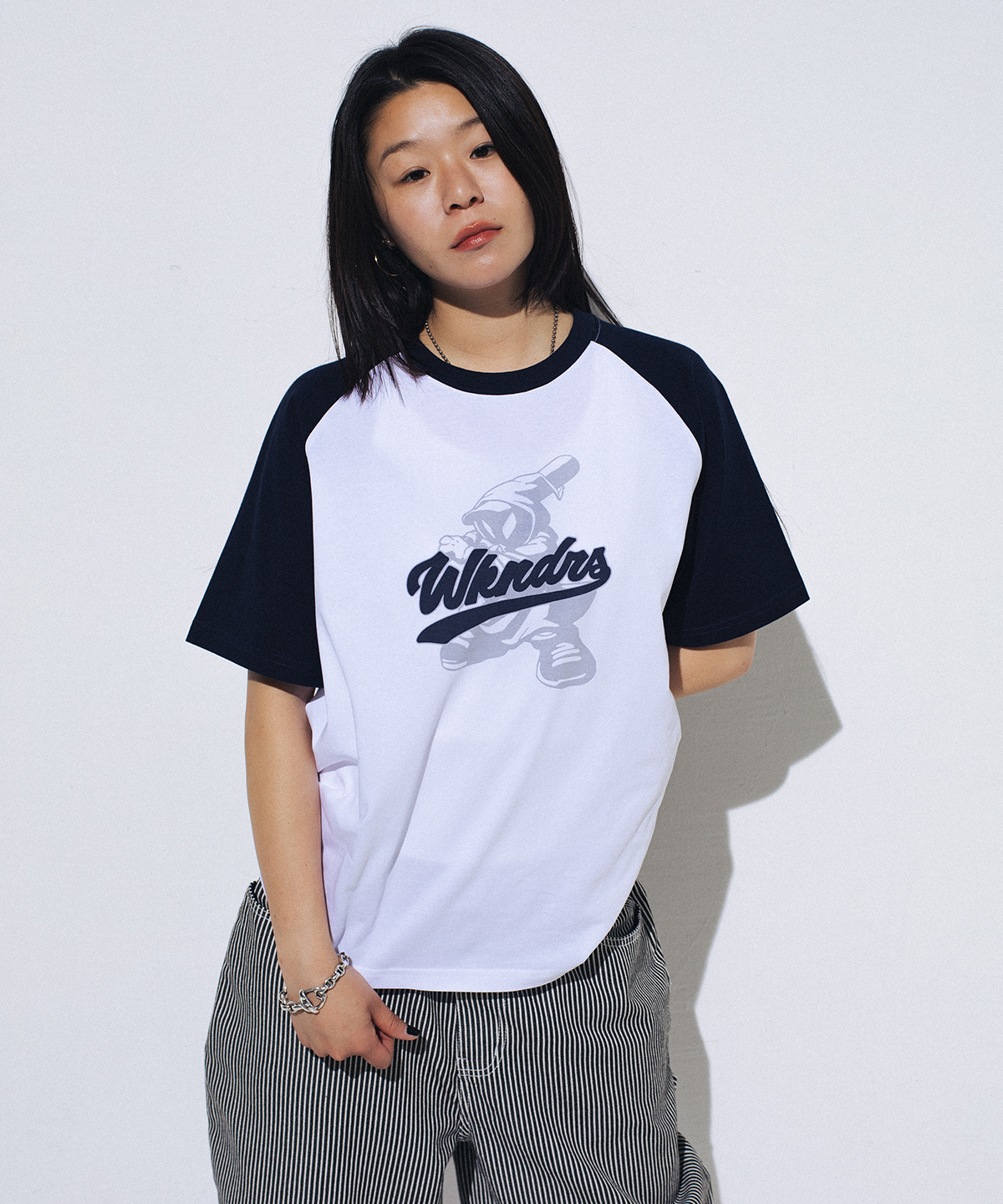 위캔더스(WKNDRS) GHOST SLUGGER T-SHIRT (WHITE)