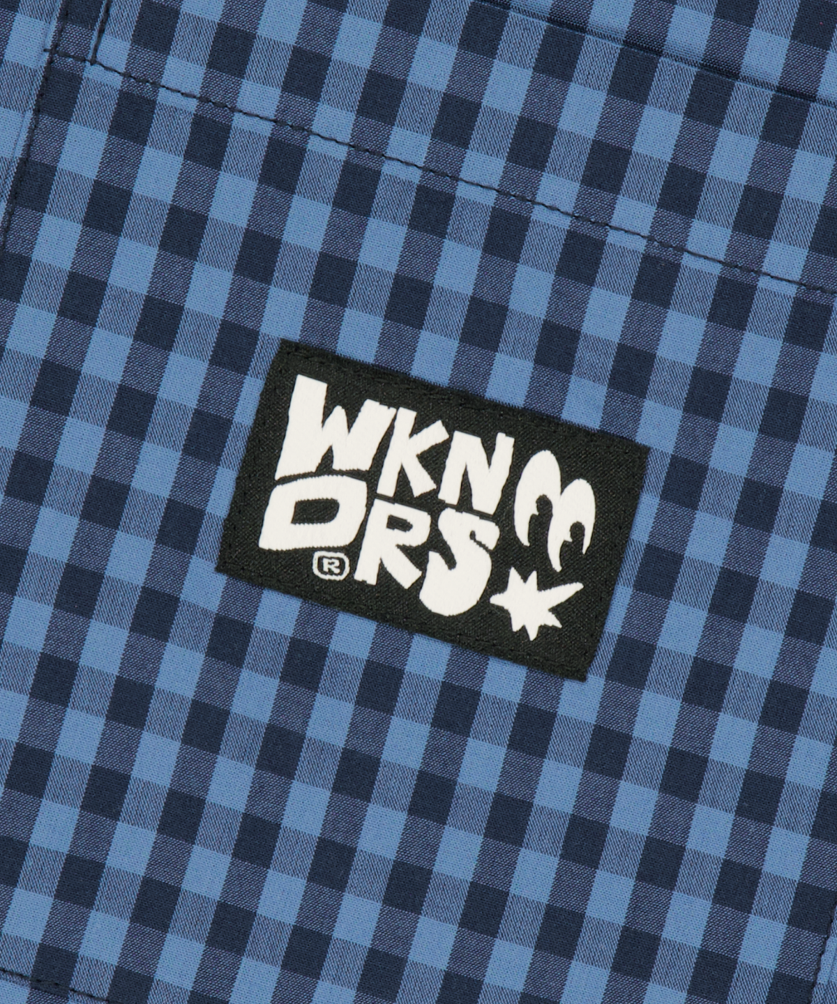 위캔더스(WKNDRS) GINGHAM CHECK SHIRT (BLUE)