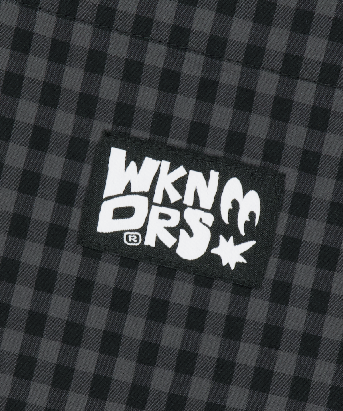 위캔더스(WKNDRS) GINGHAM CHECK SHIRT (BLACK)