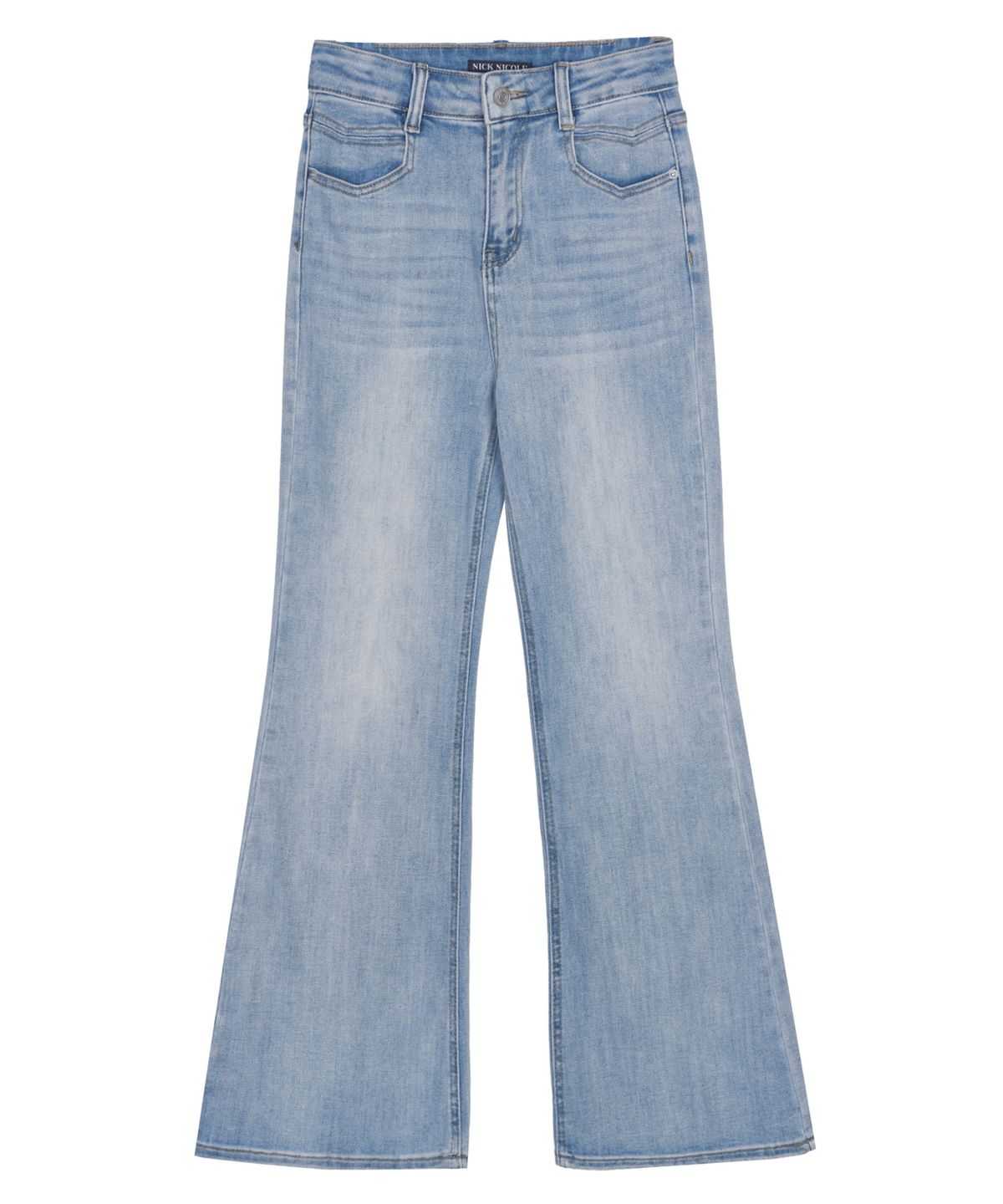 닉앤니콜(NICK&NICOLE) REFINED SEMI FLARE DENIM PANTS_BLUE