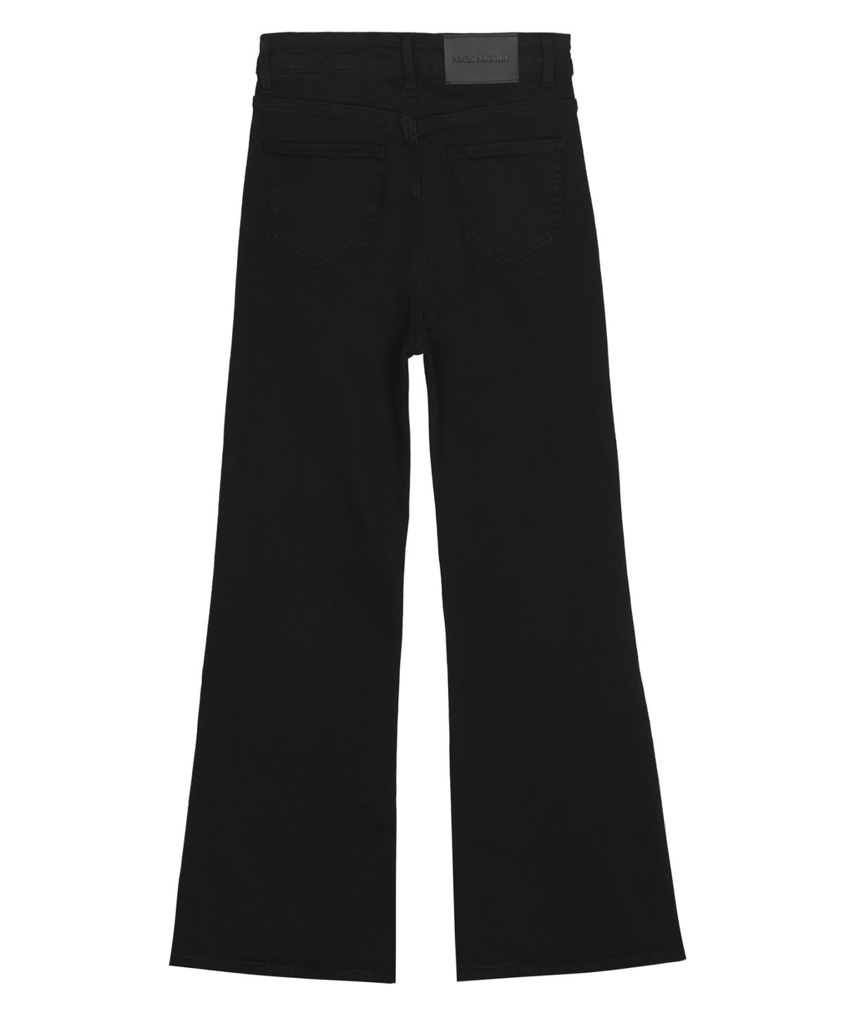 닉앤니콜(NICK&NICOLE) REFINED SEMI FLARE DENIM PANTS_BLACK