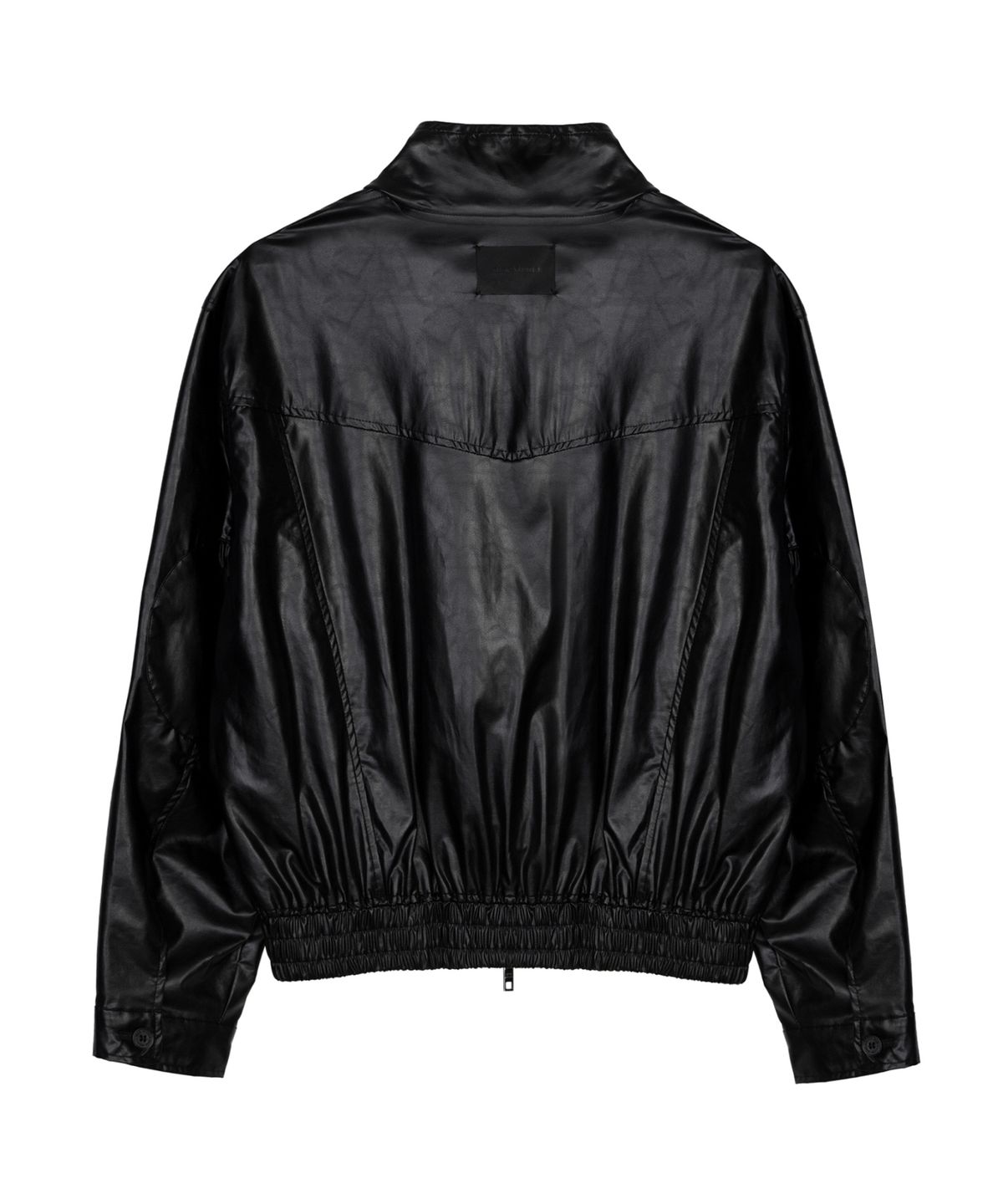 닉앤니콜(NICK&NICOLE) FAUX LEATHER BLOUSON JACKET_BLACK