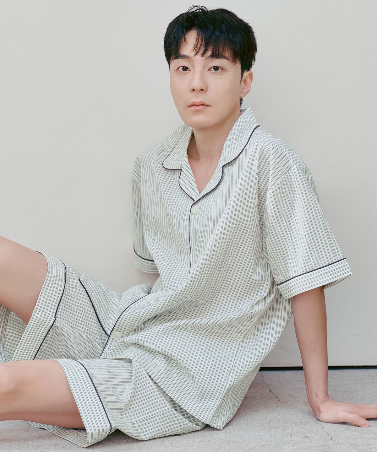 비와이씨(BYC) 시어서커 반팔 잠옷세트 라이트네이비 (남녀공용)