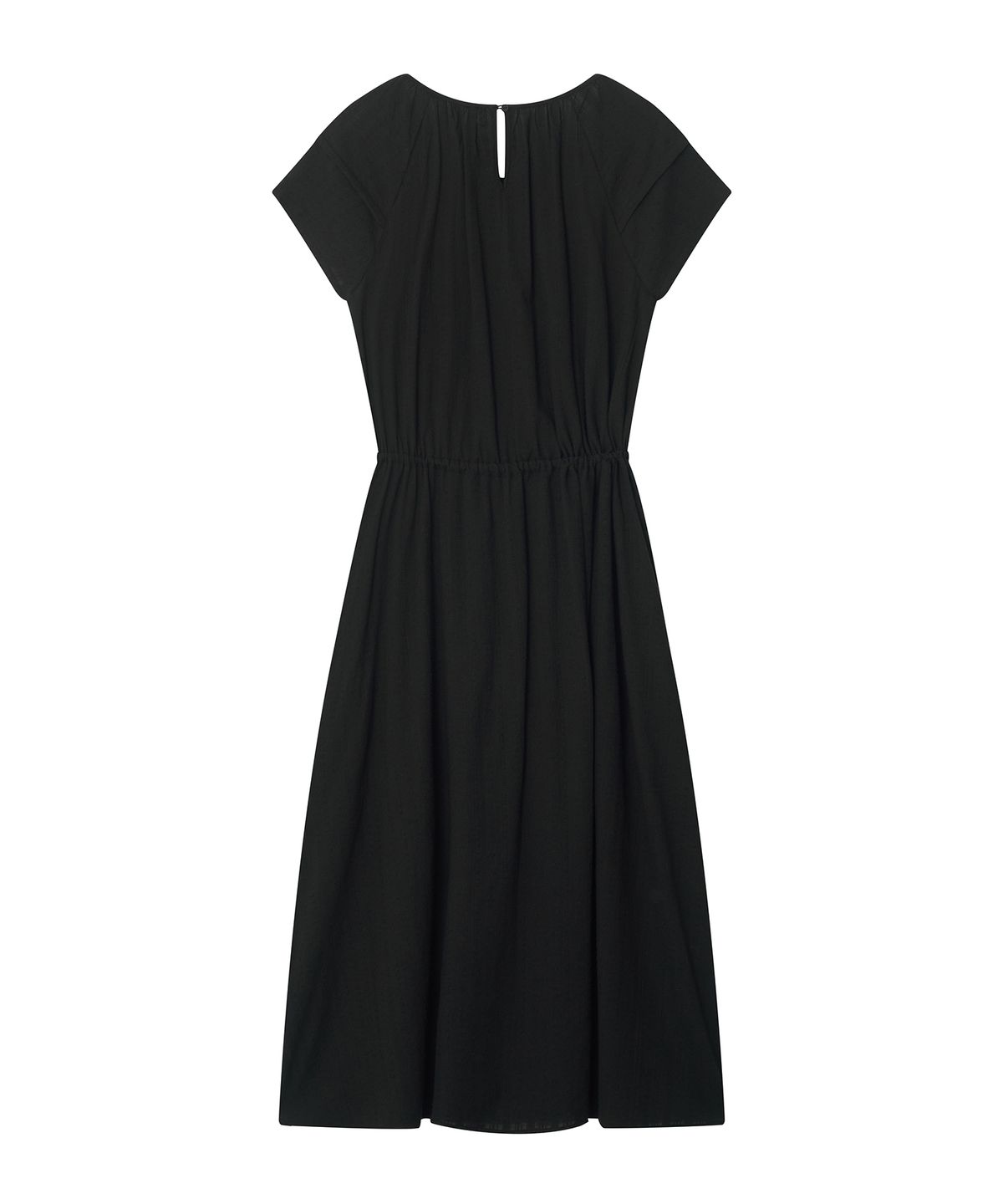 마롯(MARROT) Raglan Dobby Cotton Dress_Black