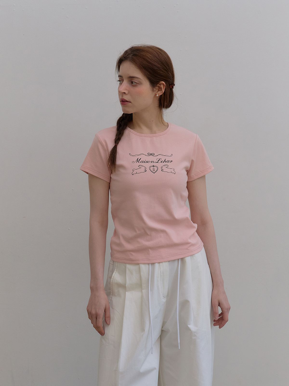 메종르하르(MAISONLEHAR) 트윈래빗반팔티셔츠 3color