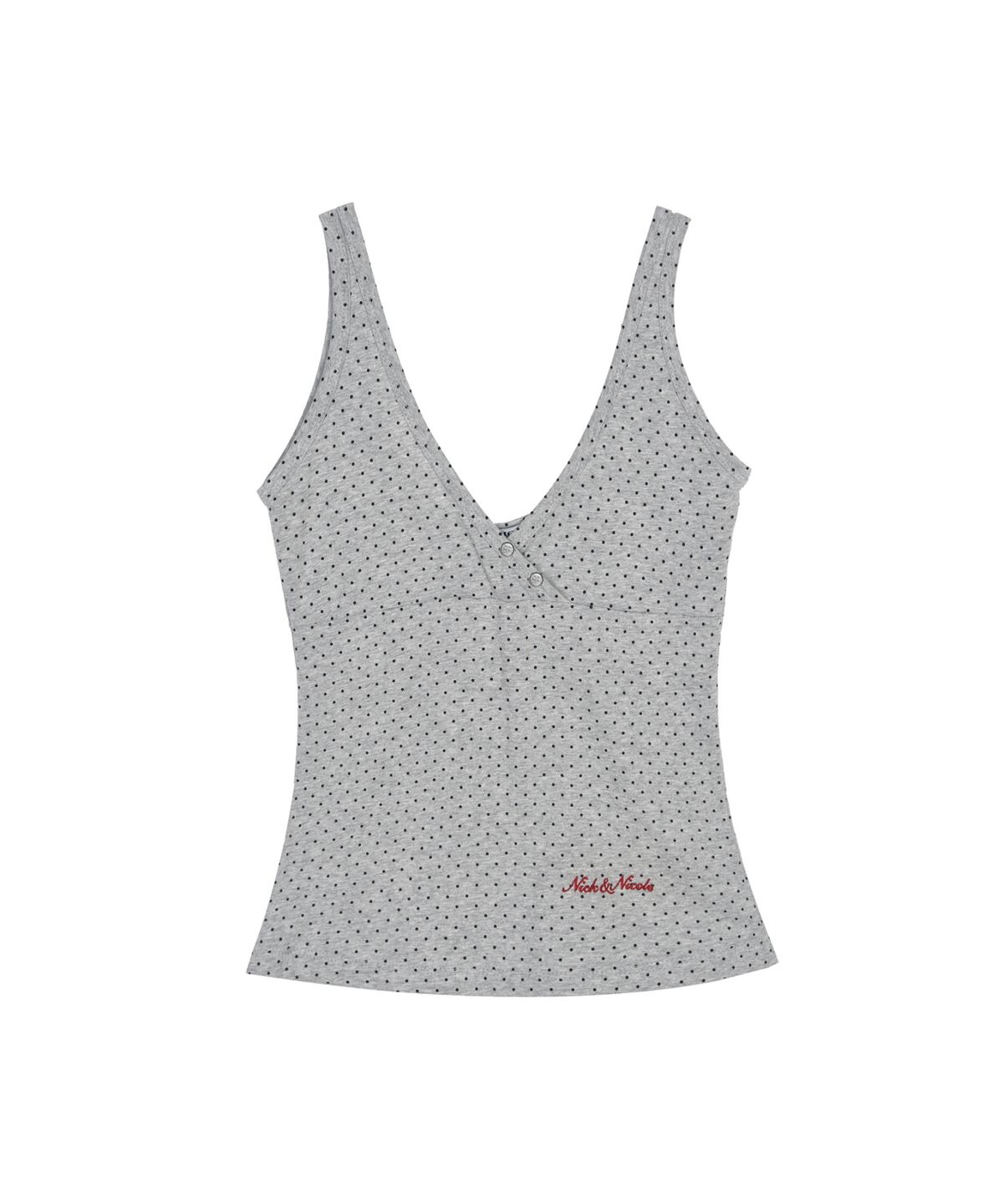 닉앤니콜(NICK&NICOLE) DOT SLEEVELESS TOP_GRAY