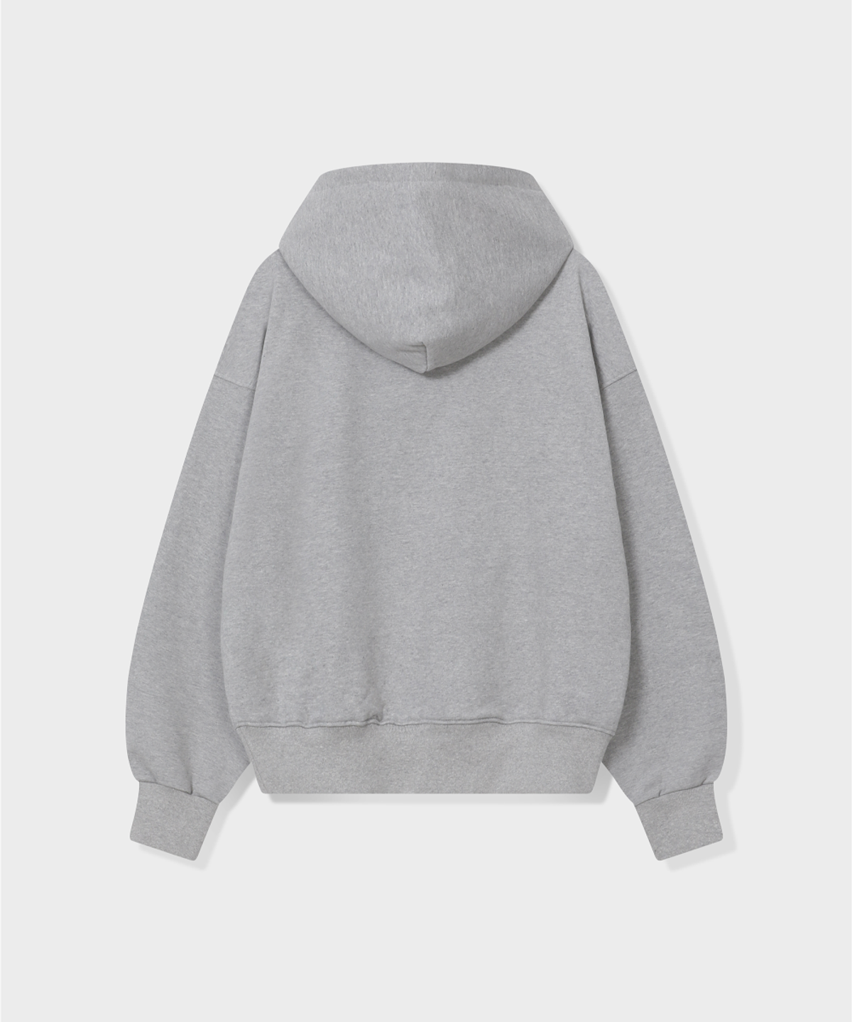 글런든(GRUNDEN) DOT LOGO APPLIQUE HOODIE (MELANGE GREY)