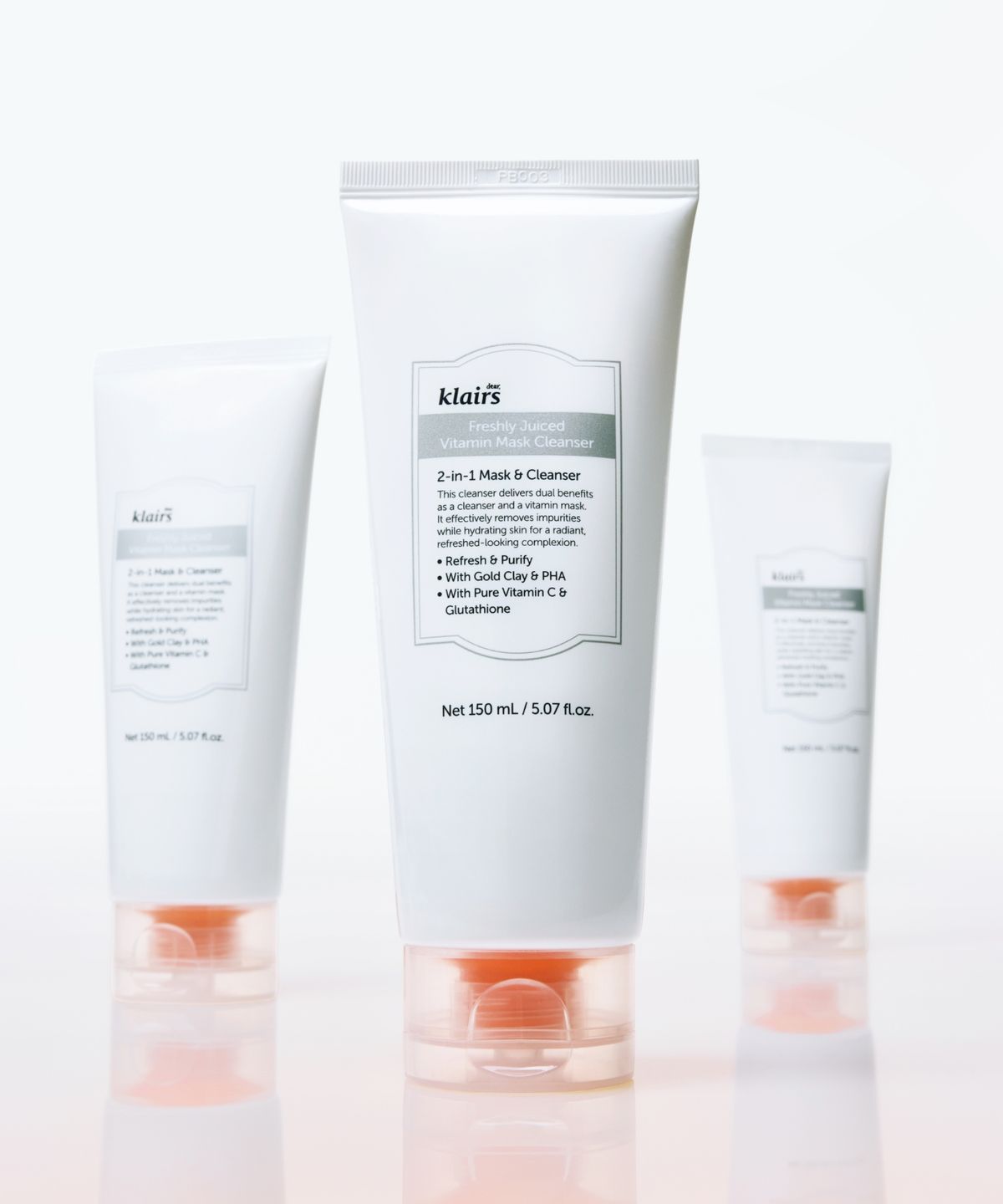 클레어스(KLAIRS) 프레쉴리 쥬스드 비타민 팩 클렌저 150ml