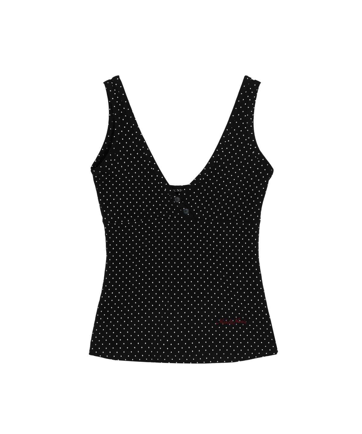 닉앤니콜(NICK&NICOLE) DOT SLEEVELESS TOP_BLACK